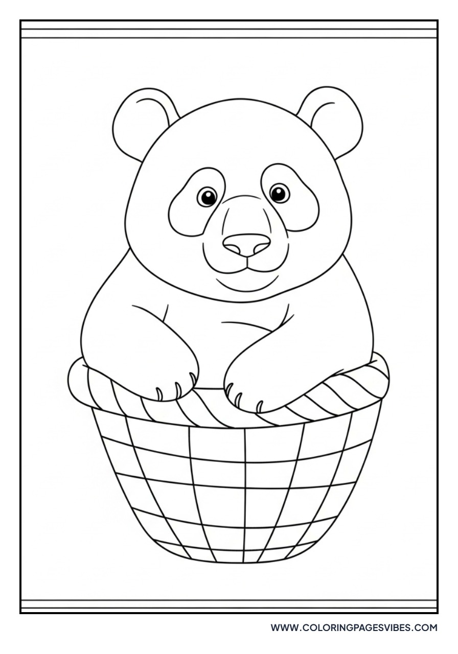 Panda in a Basket