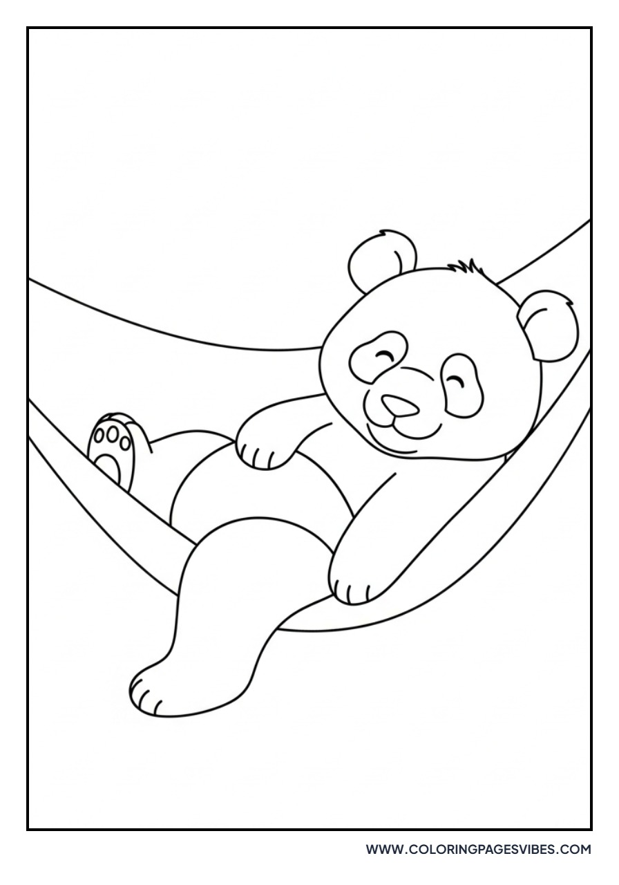 Panda in a Hammock