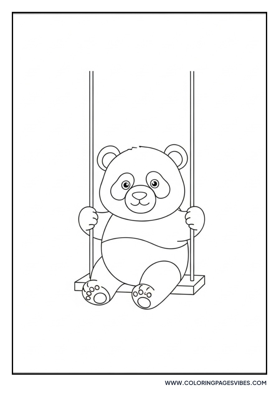 Panda on a Swing