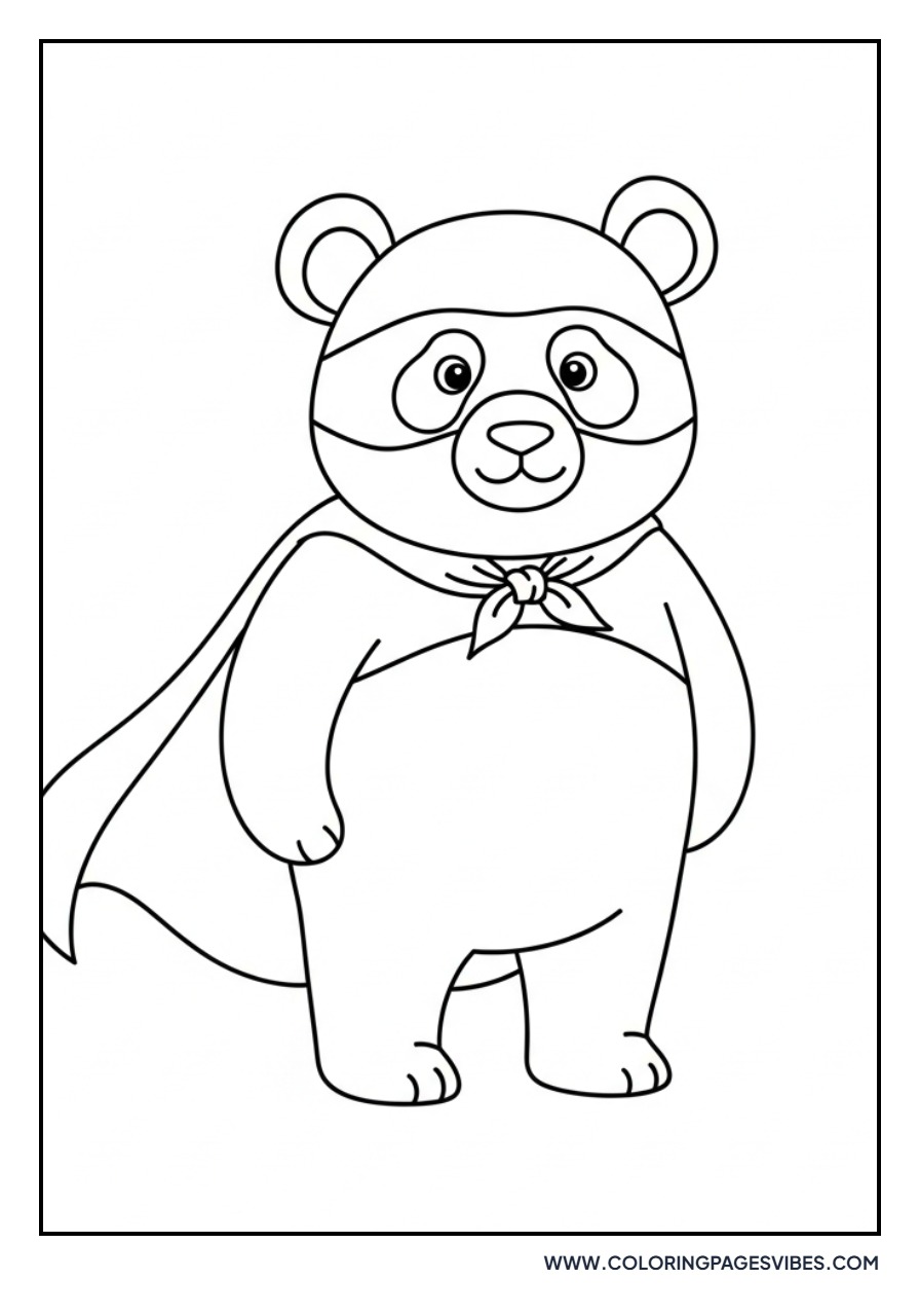 Panda Wearing a Cape