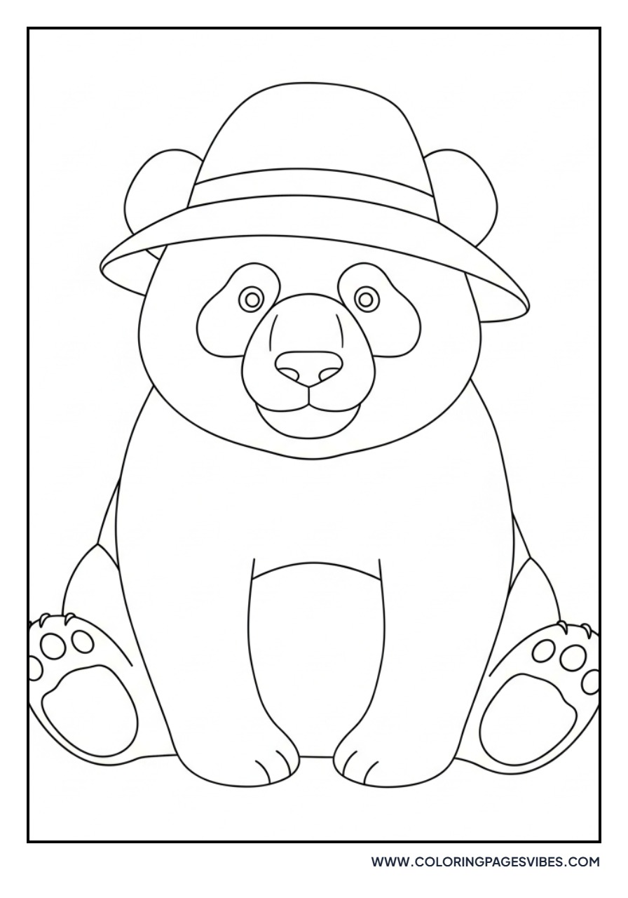 Panda Wearing a Hat