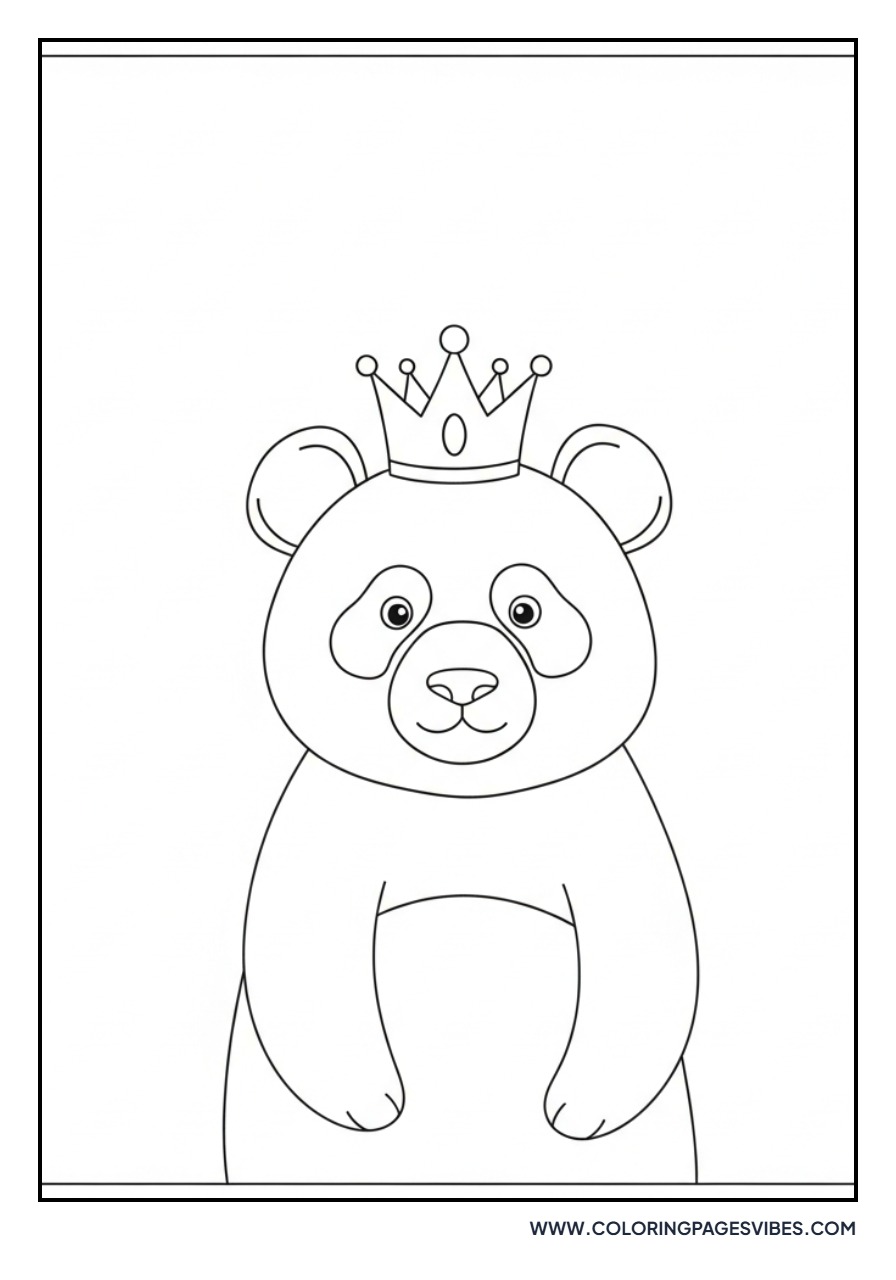 Panda with a Crown