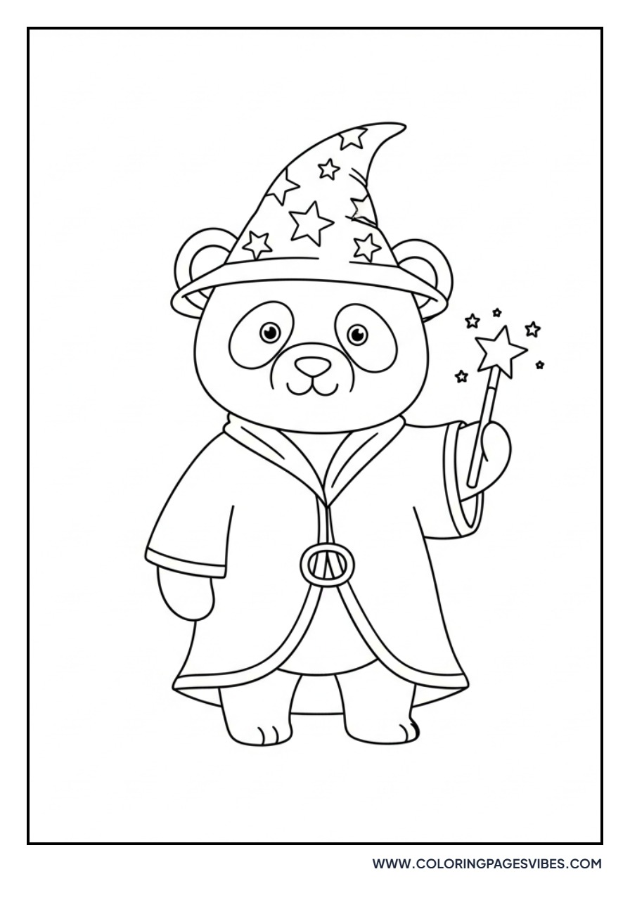 Panda with a Magic Wand