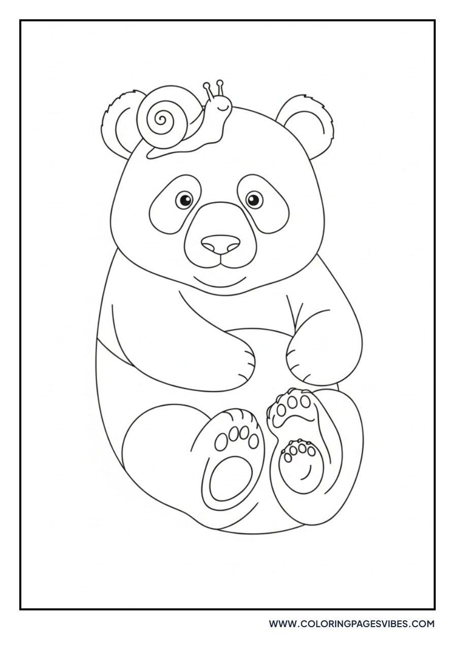 Panda with a Snail