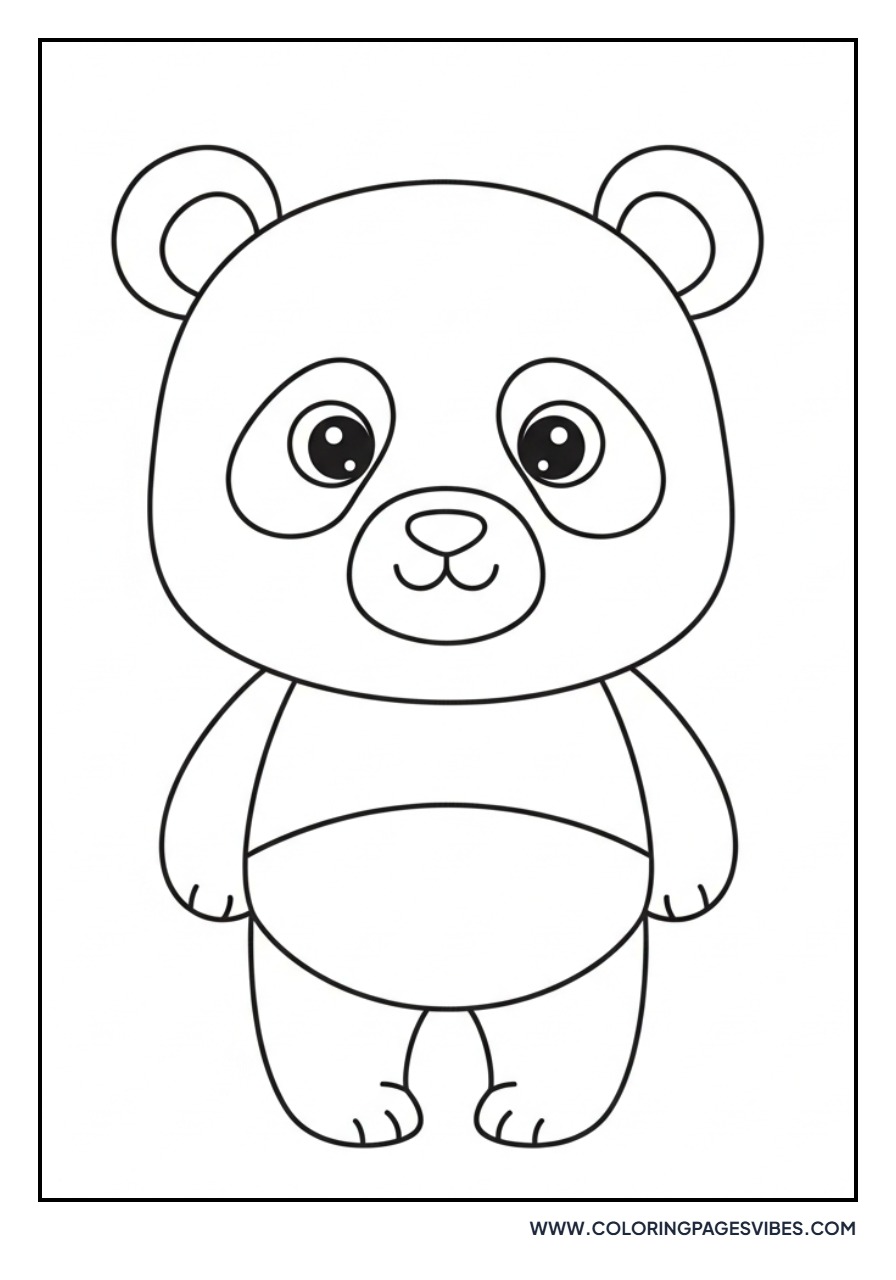 Panda with Big Eyes