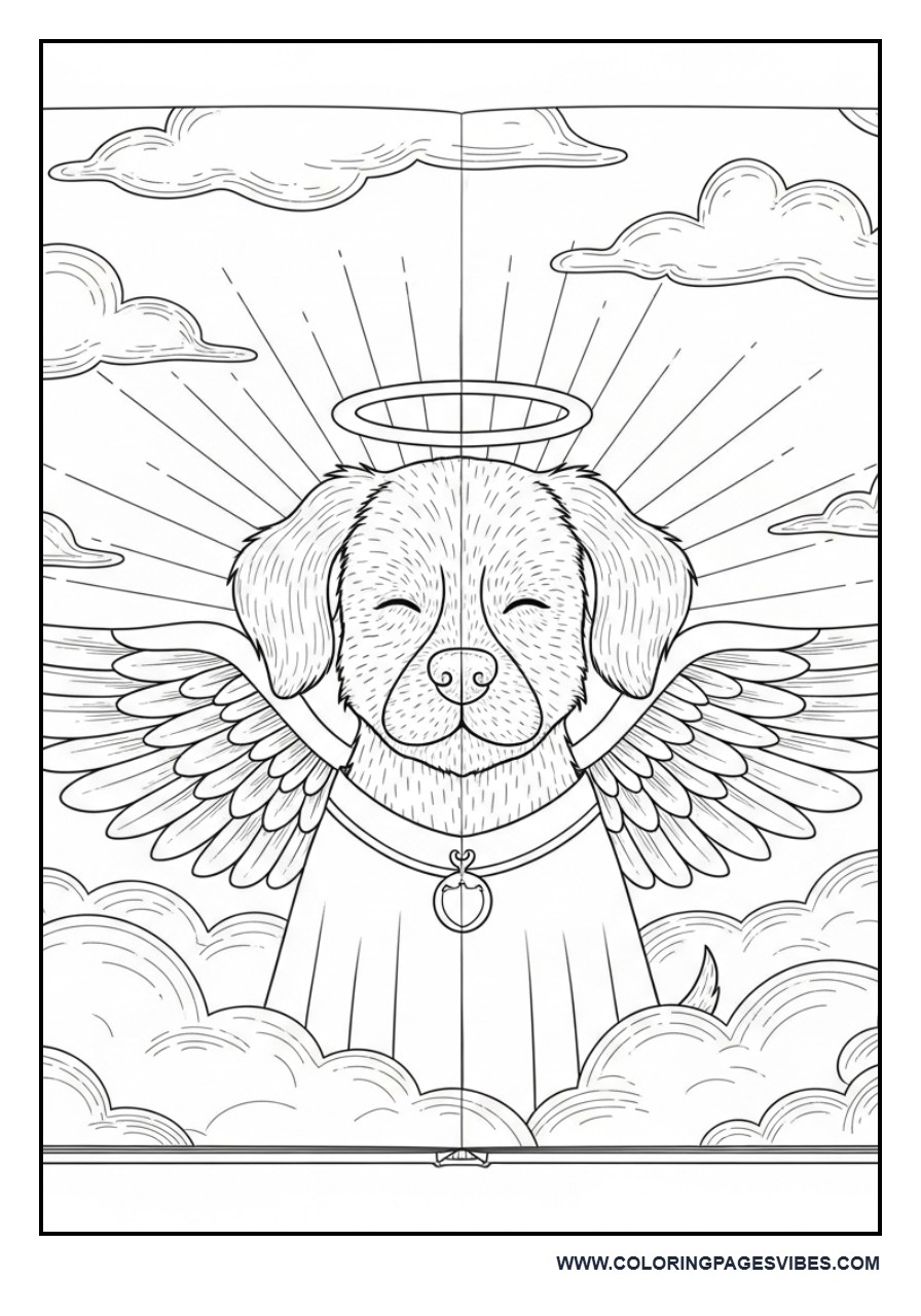 Angel Dog with Wings