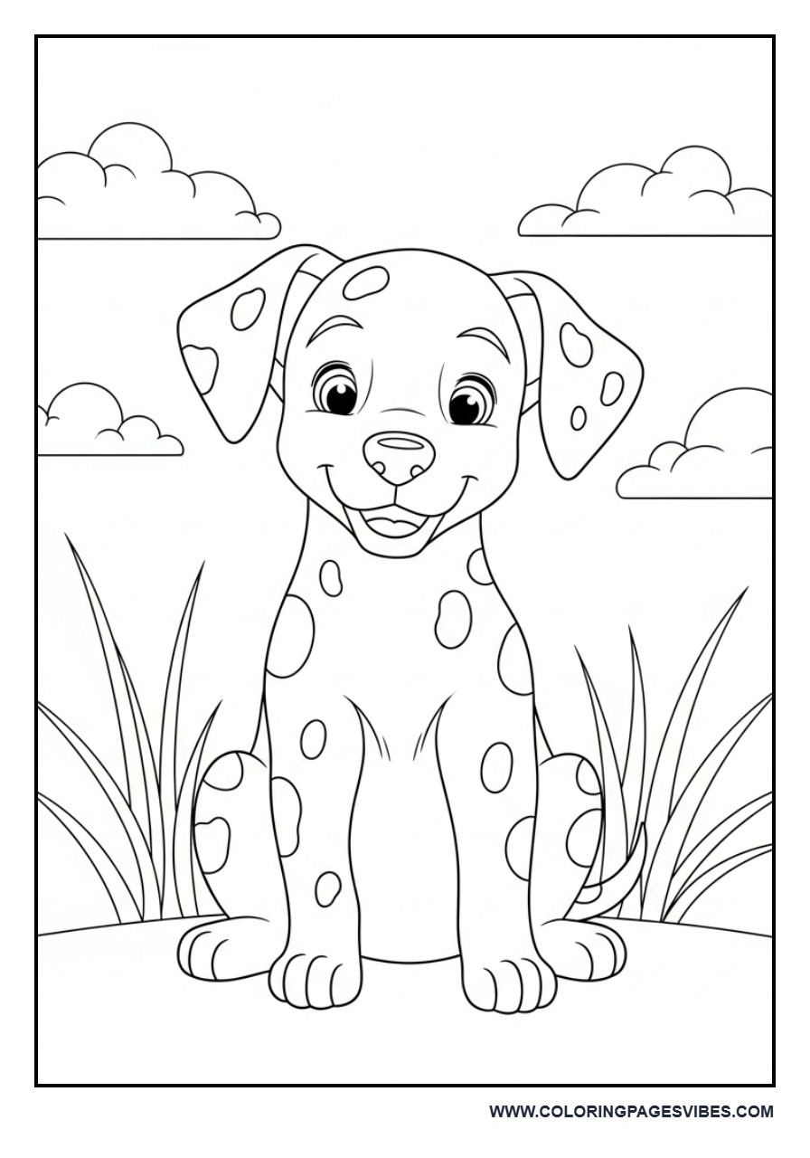 Dalmatian Puppy with Spots