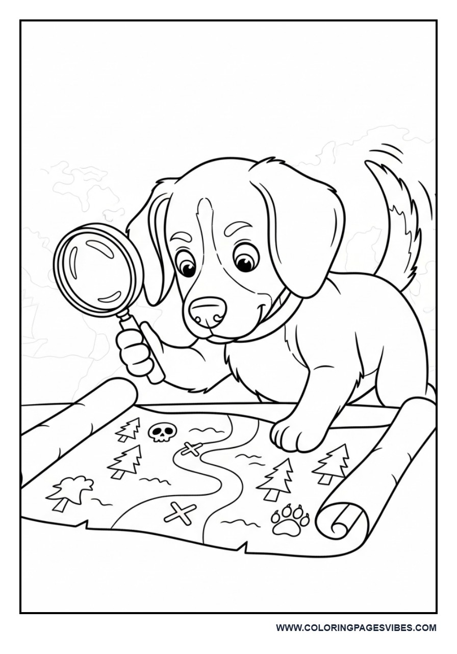 Dog Adventure Map Scene