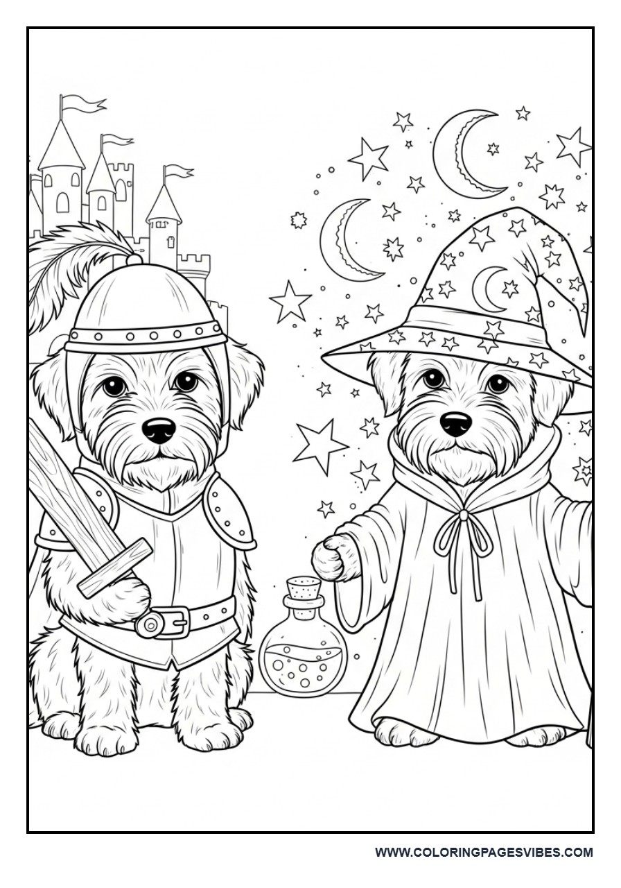 Dog in Fantasy Costume