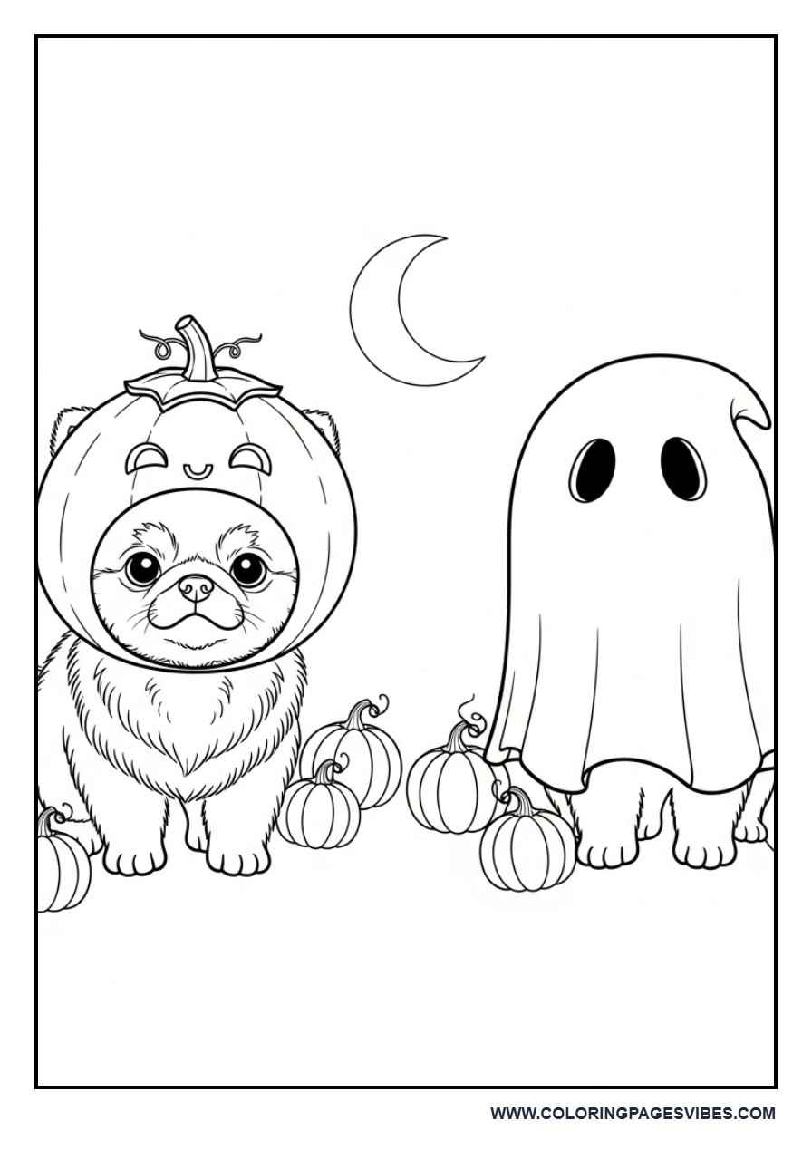 Dog in Halloween Costume