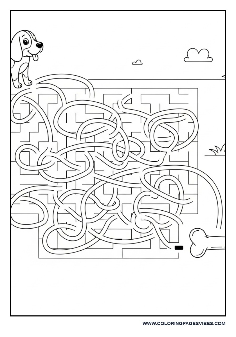 Dog Maze Activity