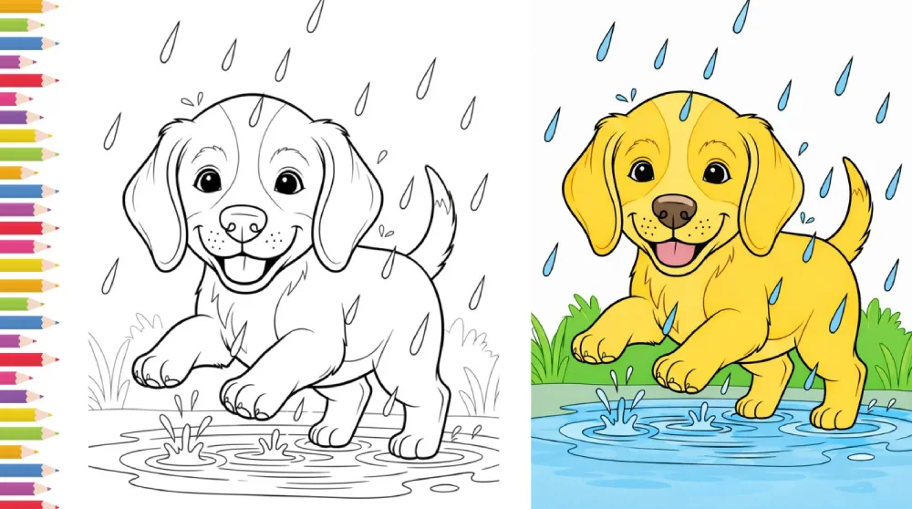 80+ Free Printable Cute Dog Coloring Pages for Kids (Puppy PDF)