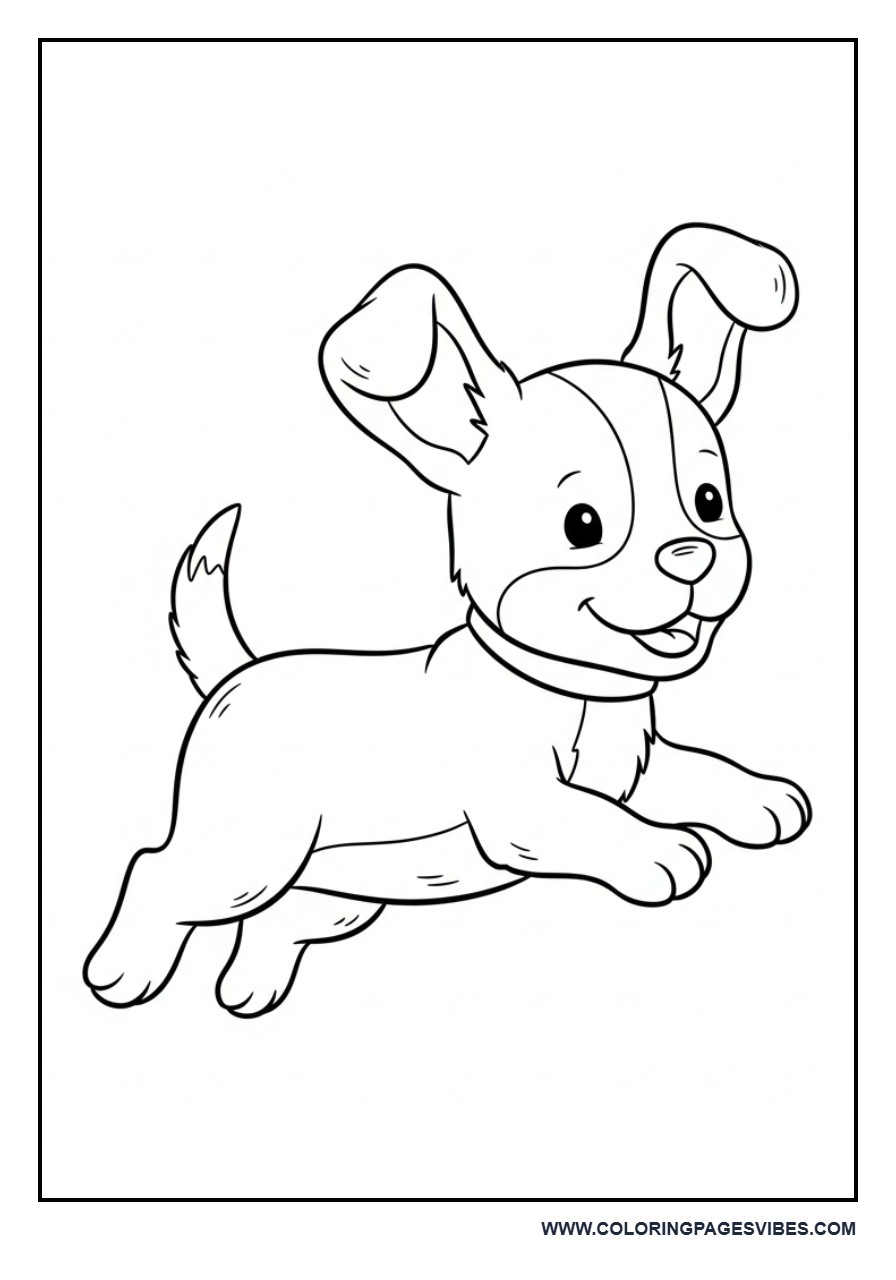 Playful Puppy Jumping