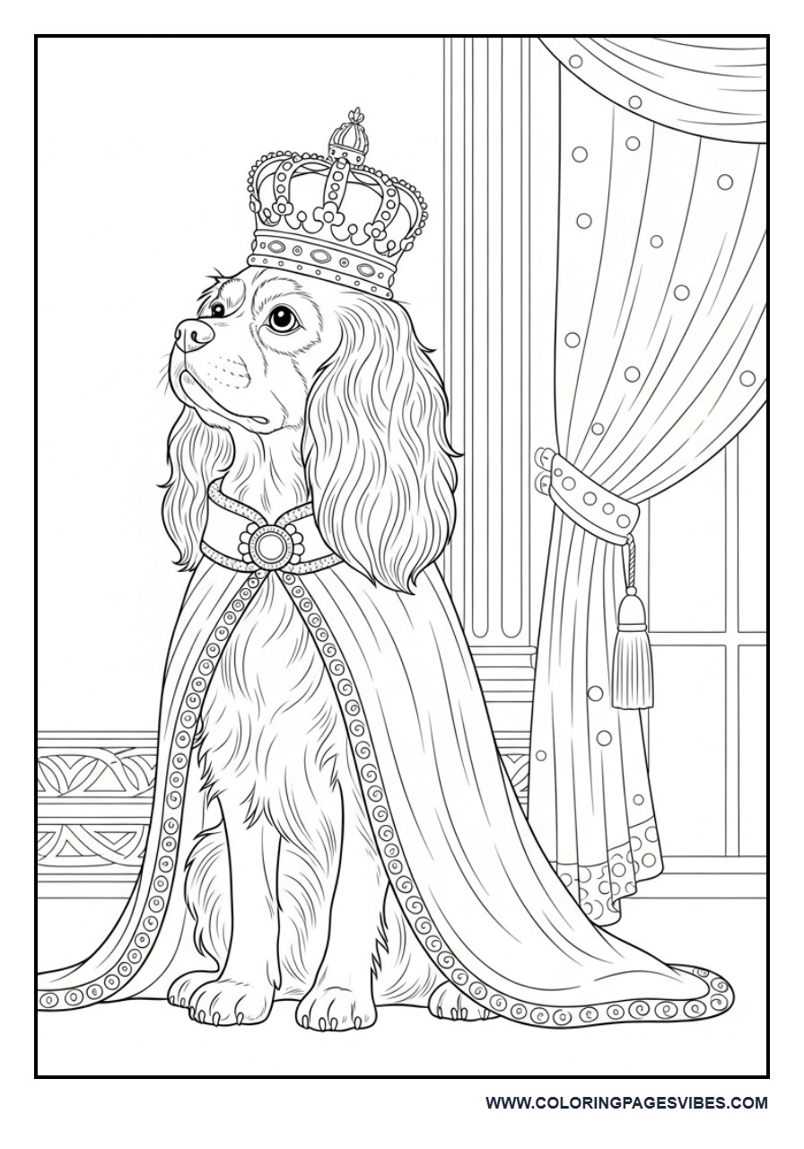 Royal King Dog Portrait