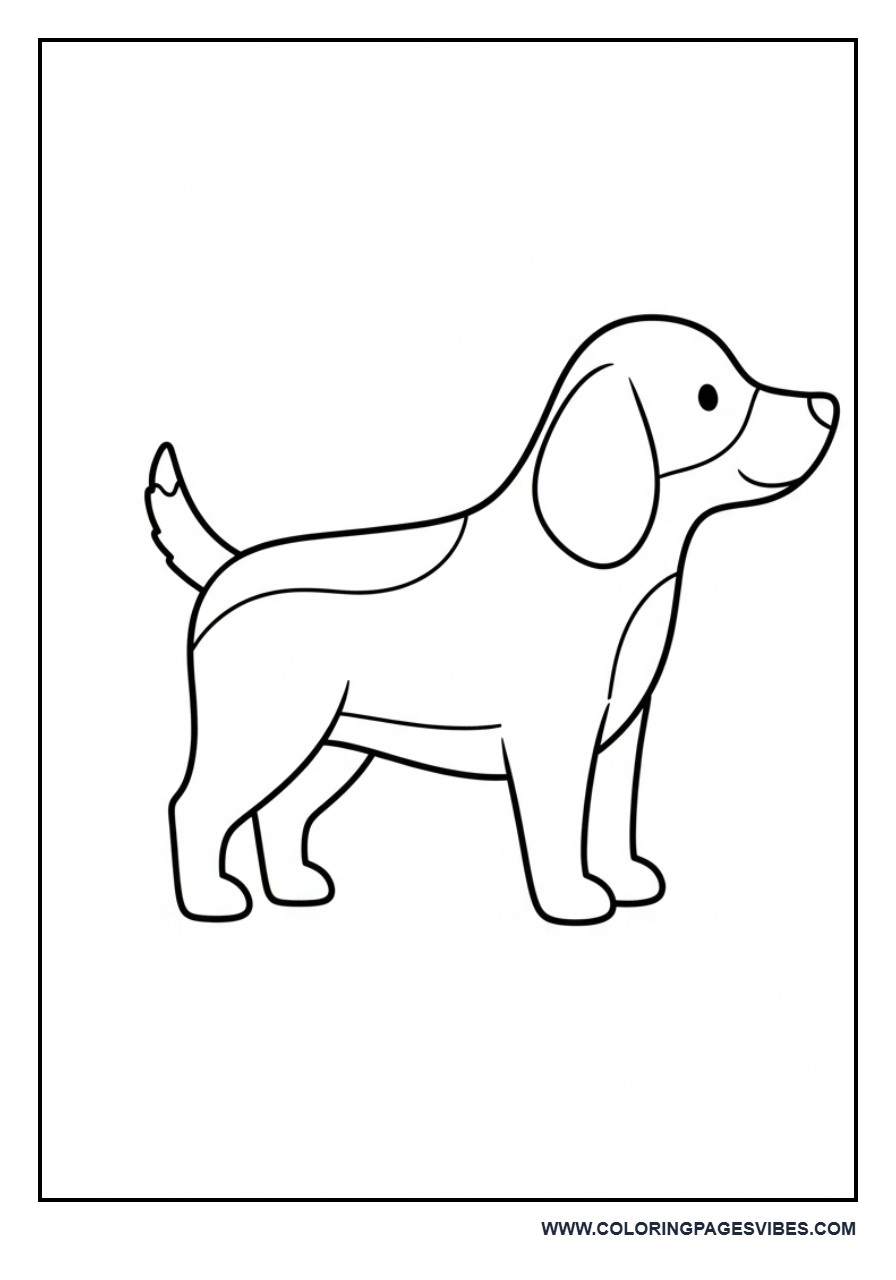 Standing Dog Side View