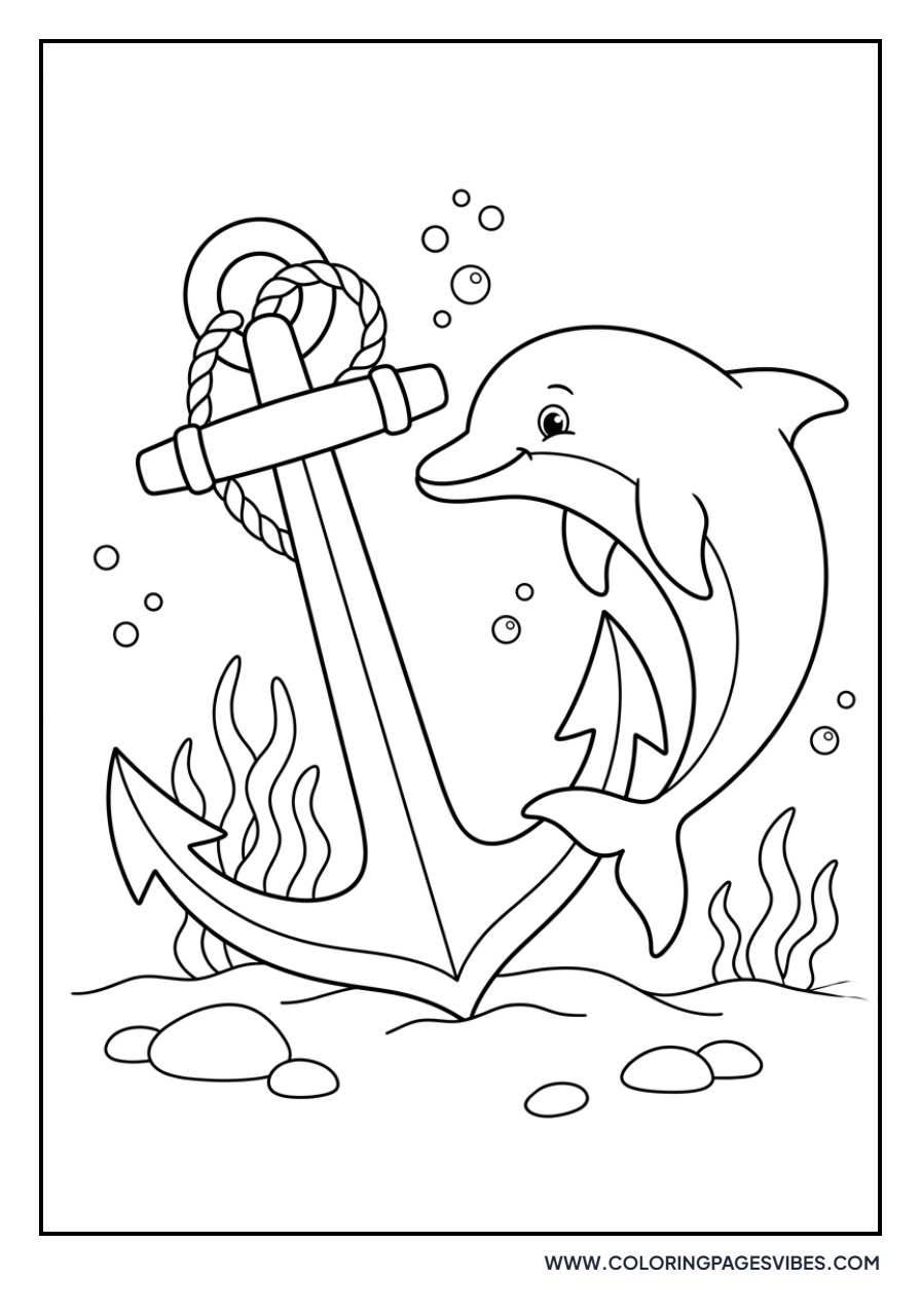 Dolphin and an Anchor