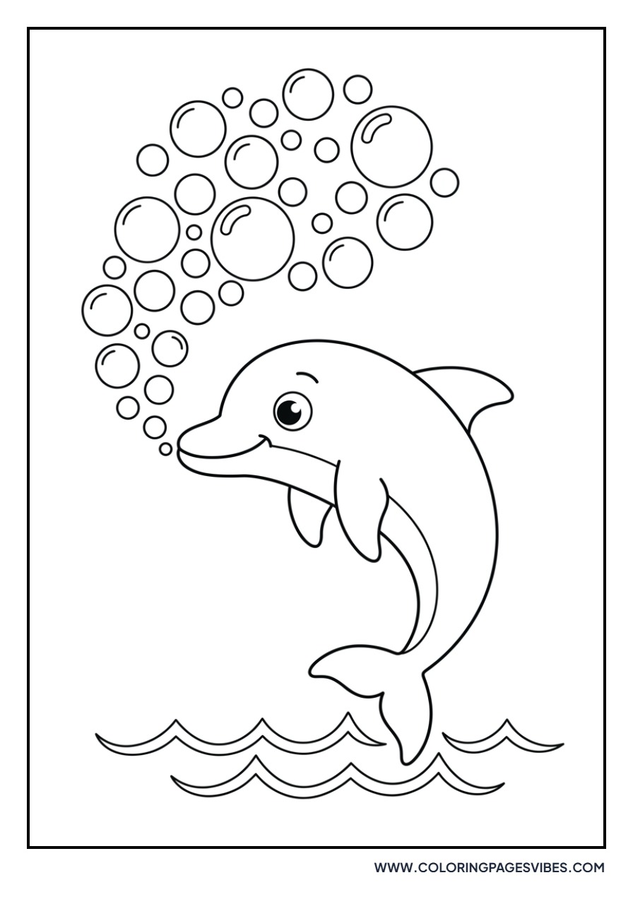 Dolphin Blowing Bubbles