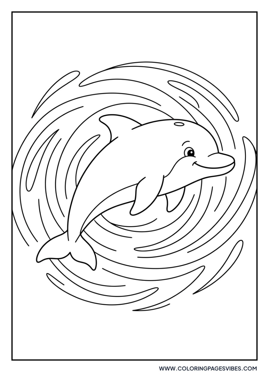 Dolphin in a Whirlpool