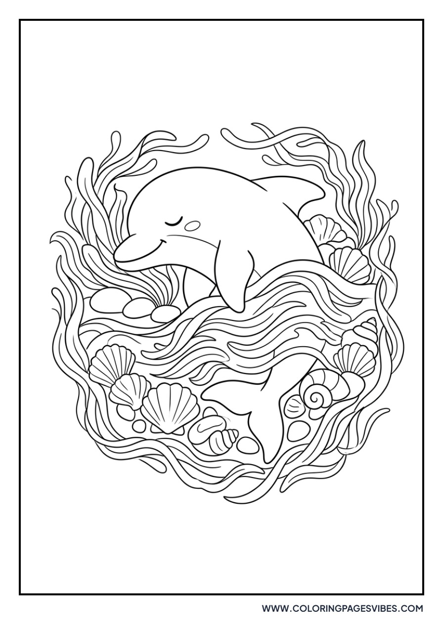 Dolphin Tucked in Bed