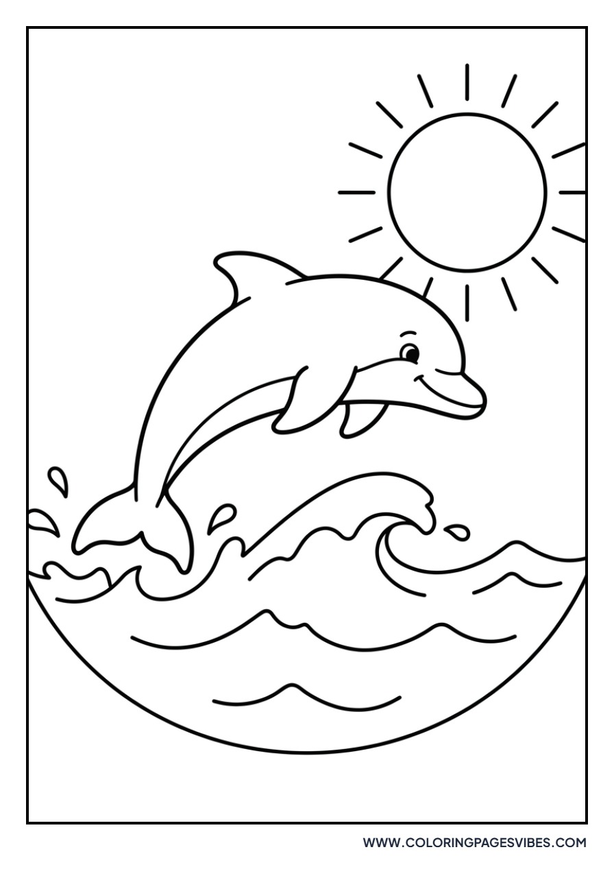 Dolphin under a Rainbow
