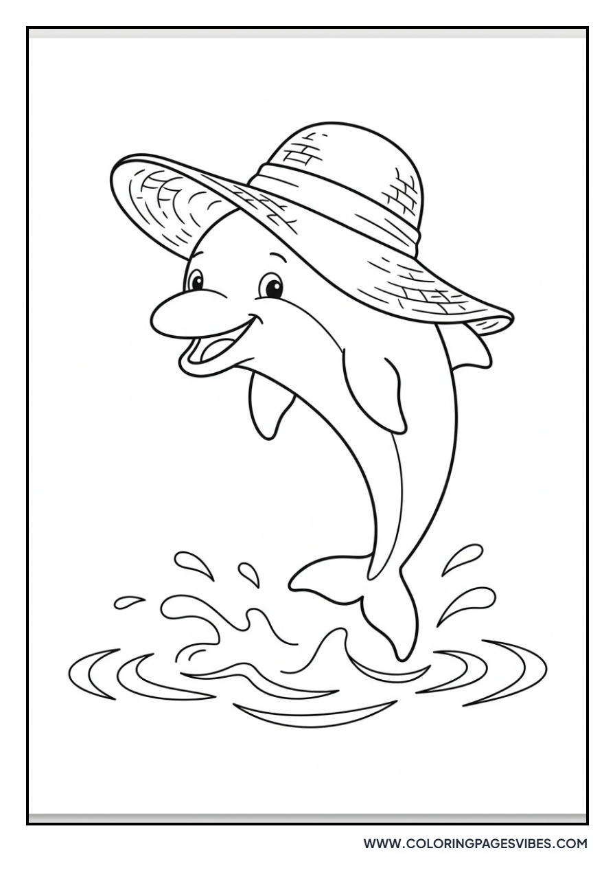 Dolphin Wearing a Hat