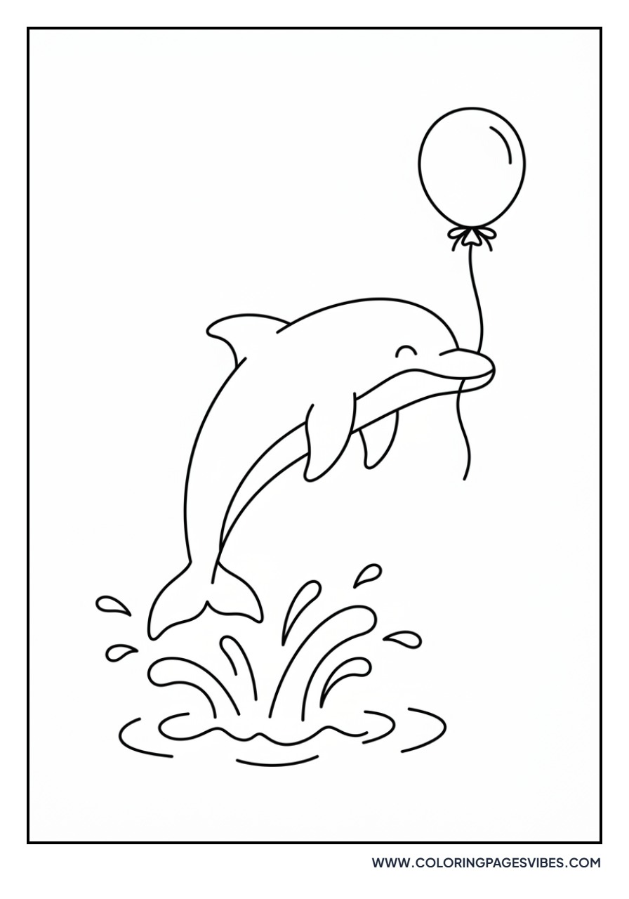 Dolphin with a Balloon