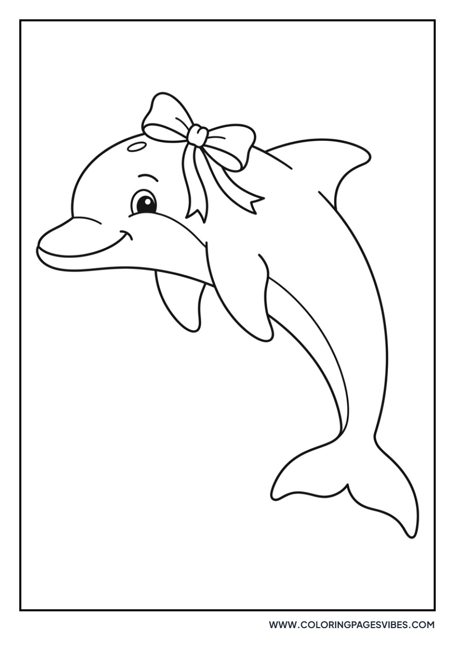 Dolphin with a Bow