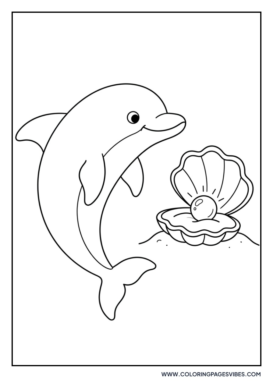 Dolphin with a Pearl