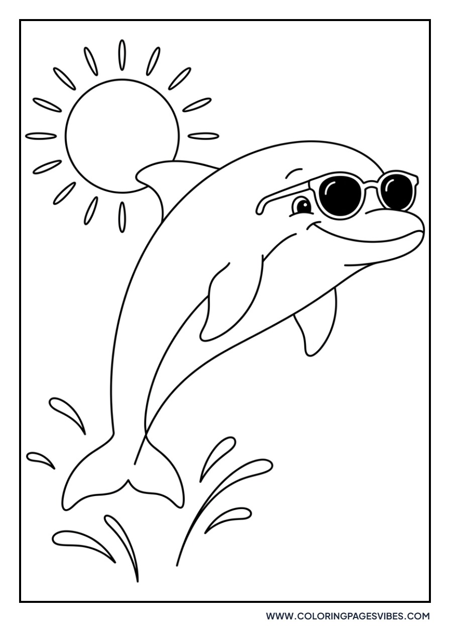 Dolphin with Sun Glasses