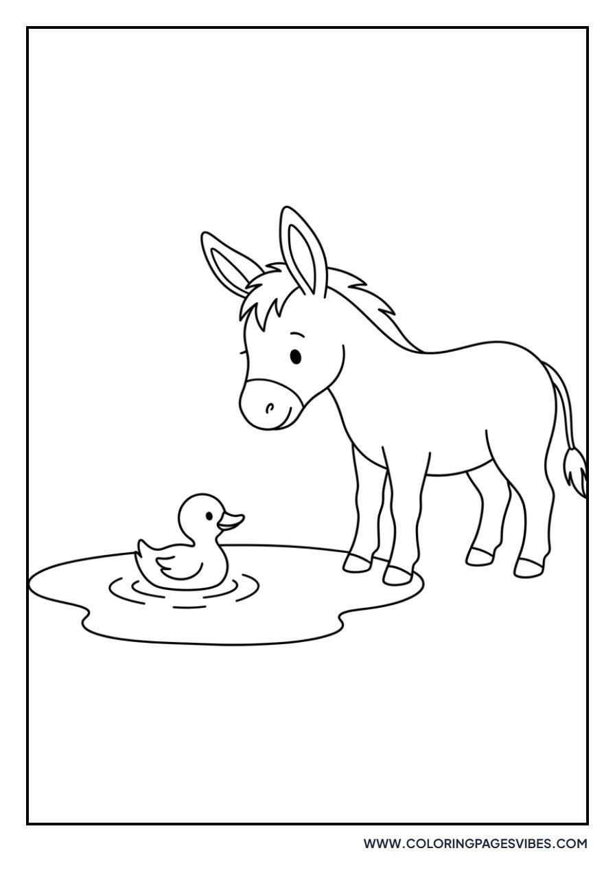 Donkey and a Duckling