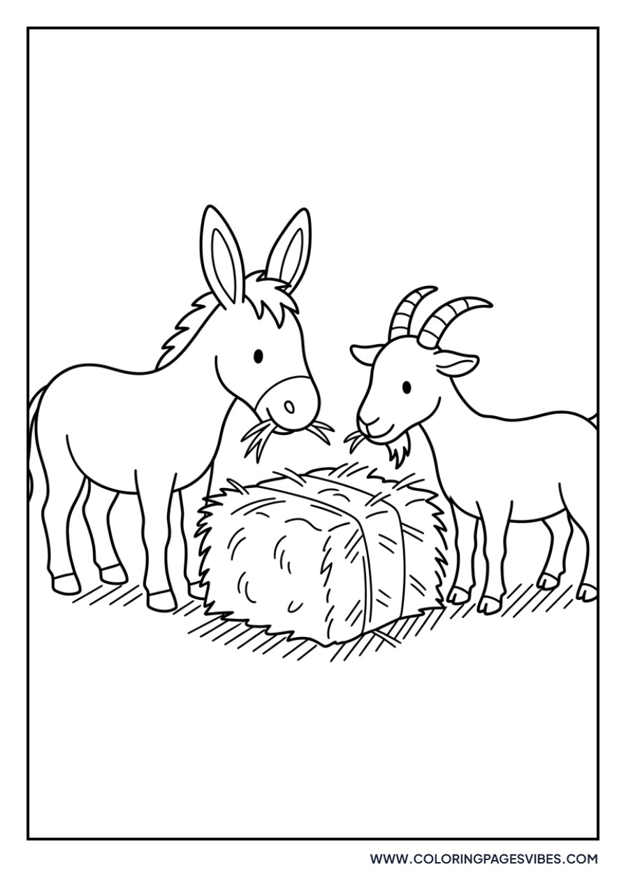 Donkey and Goat