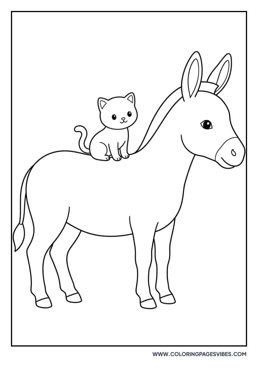 Donkey and Kitten