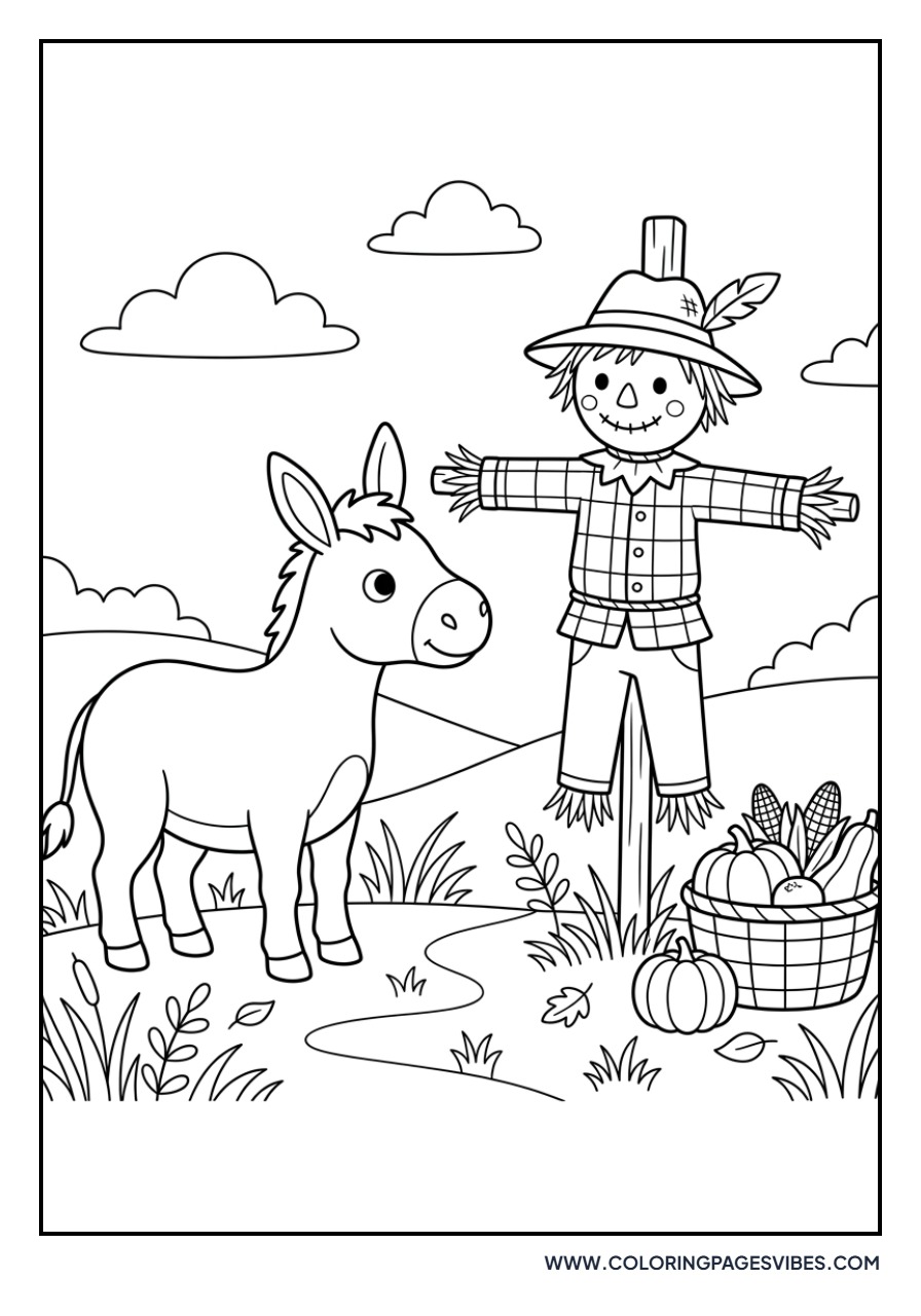Donkey and Scarecrow