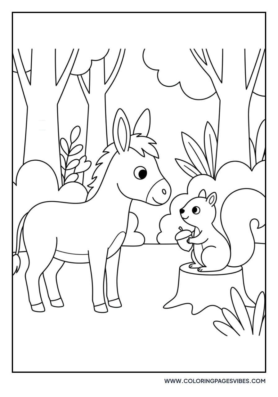 Donkey and Squirrel