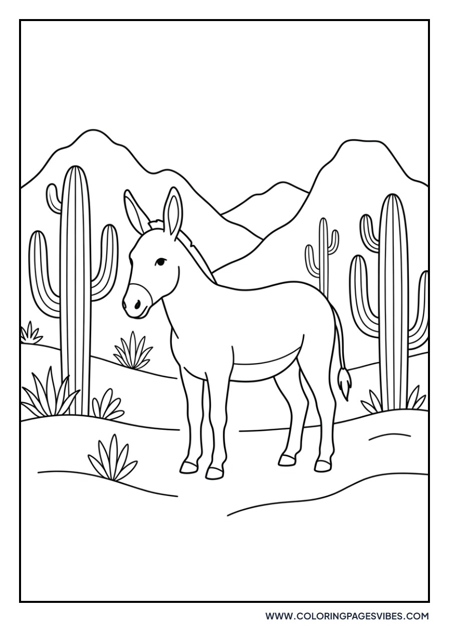 Donkey in the Desert
