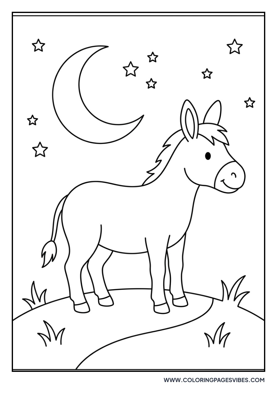 Donkey in the Moonlight