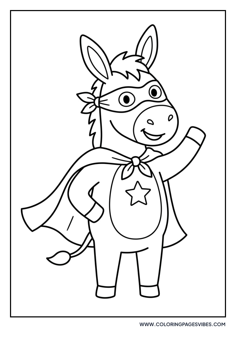 Donkey wearing a Cape