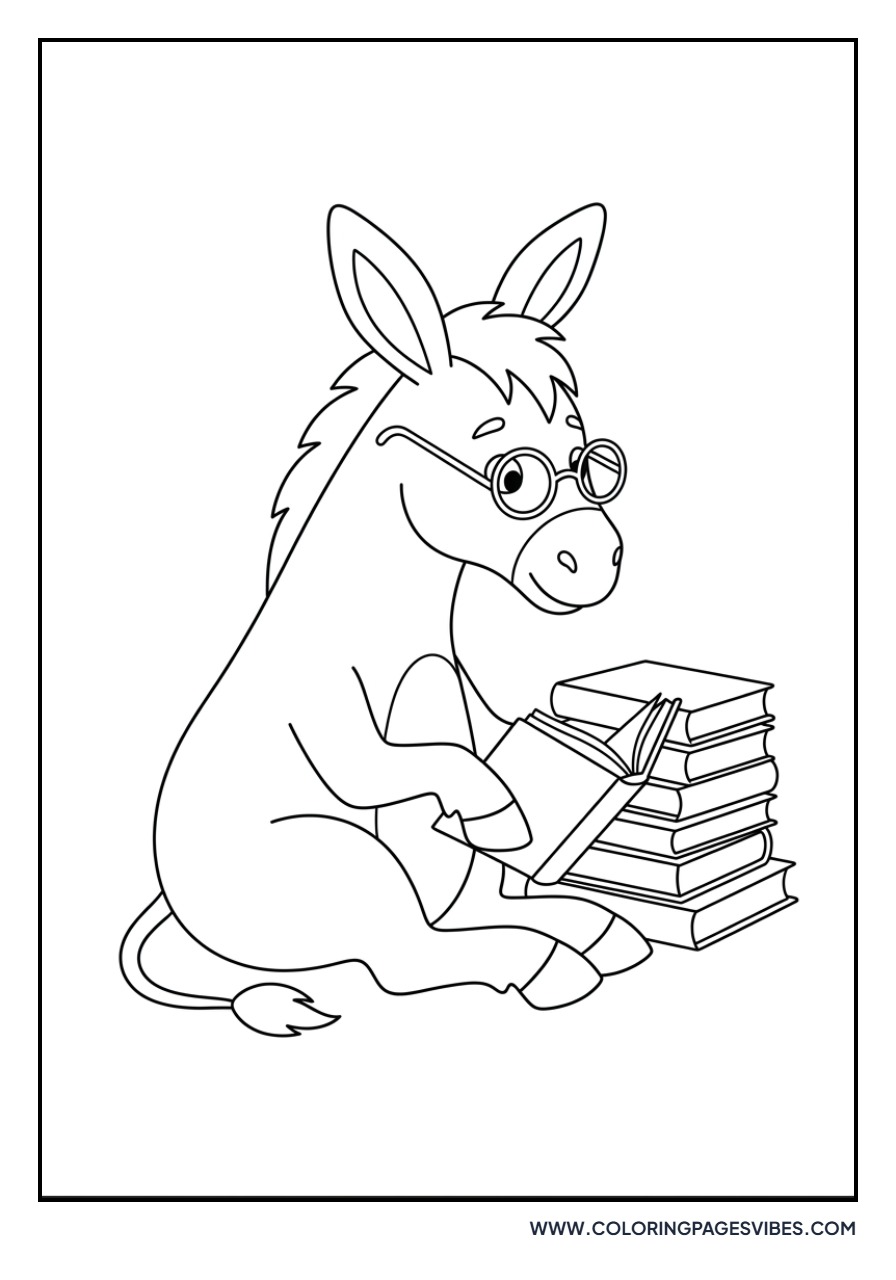 Donkey wearing Glasses