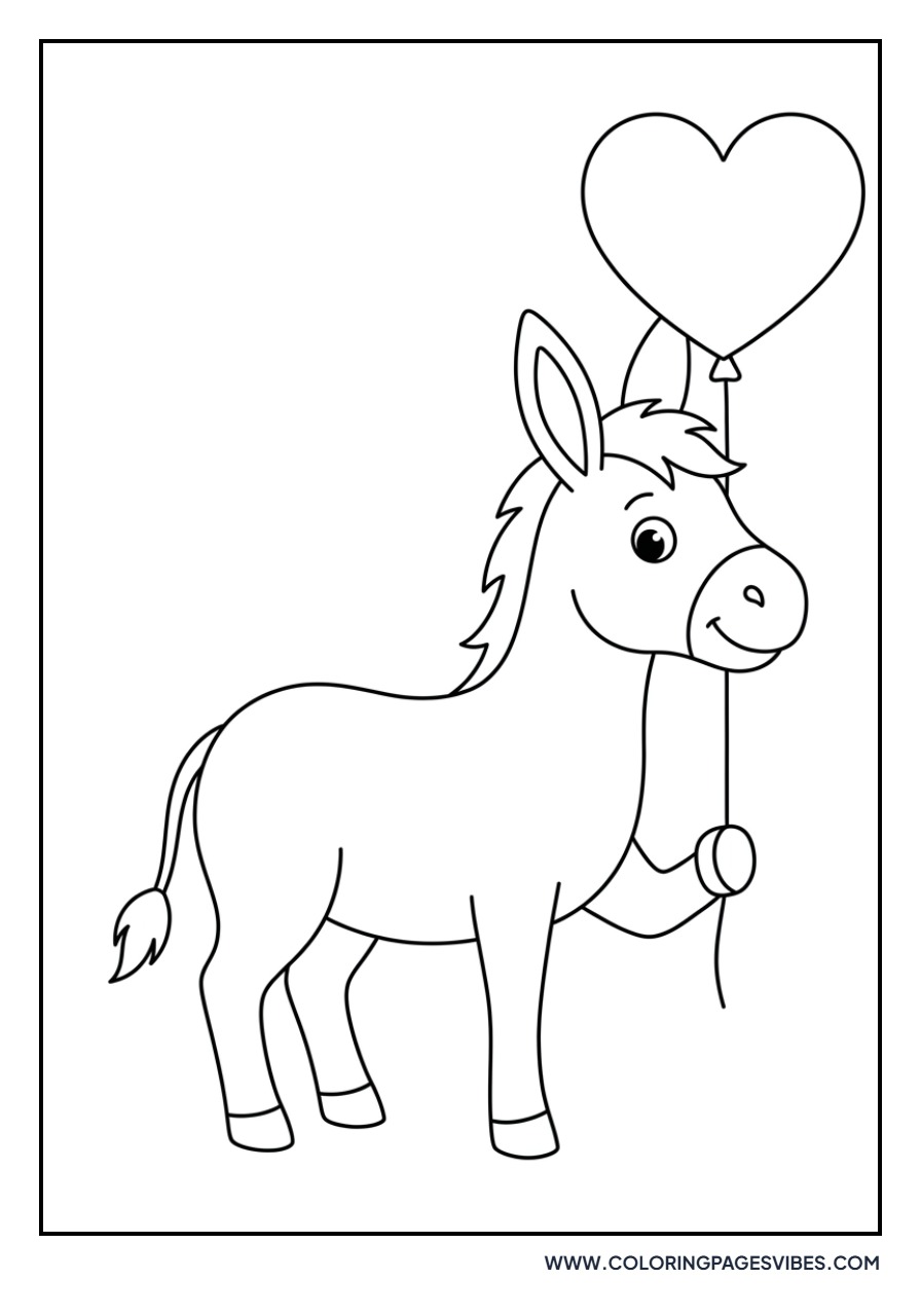 Donkey with a Balloon