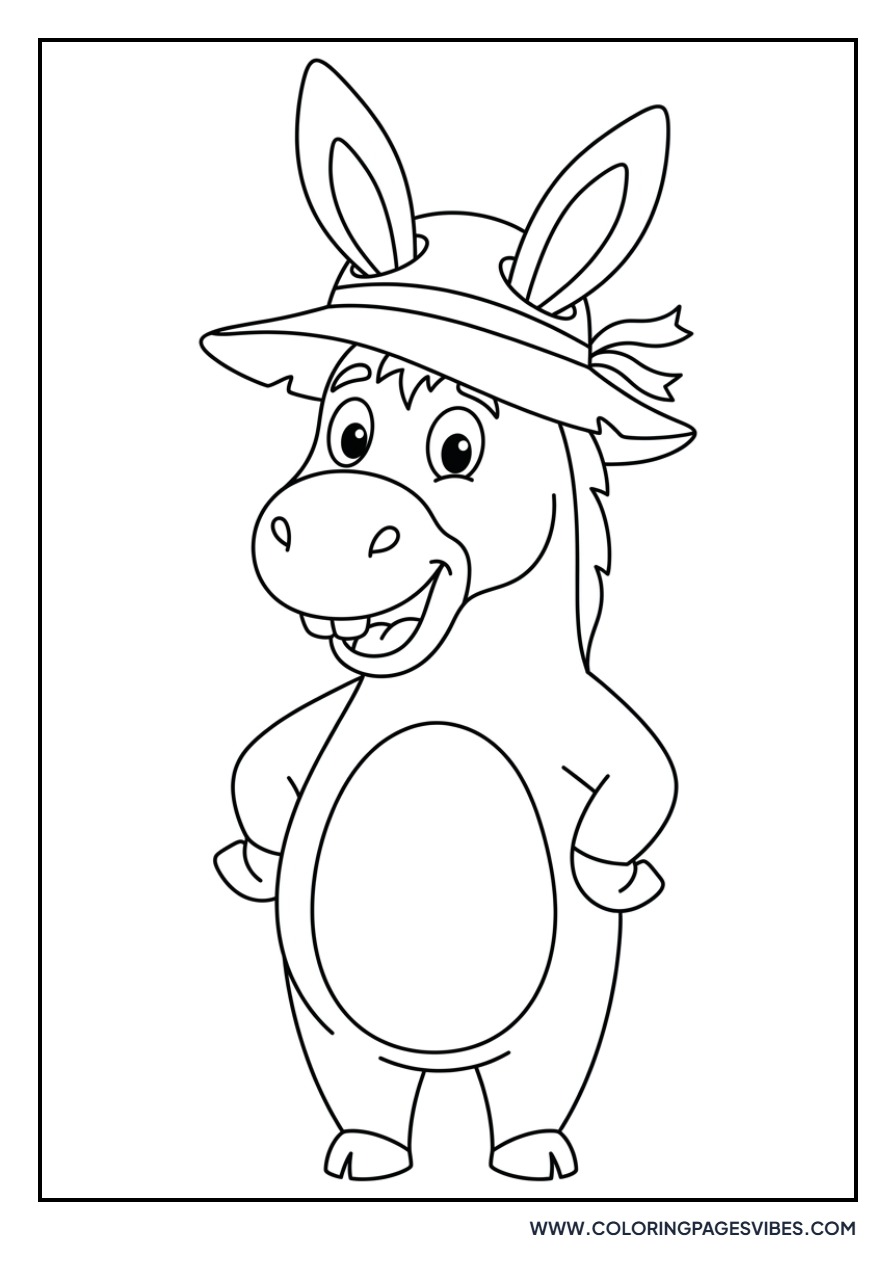 Donkey with a Hat