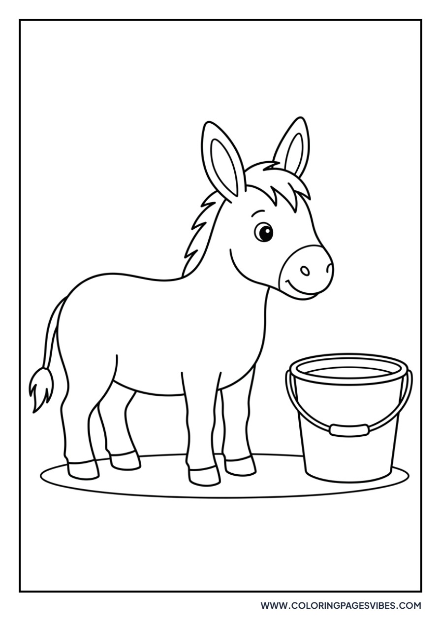 Donkey with a Pail