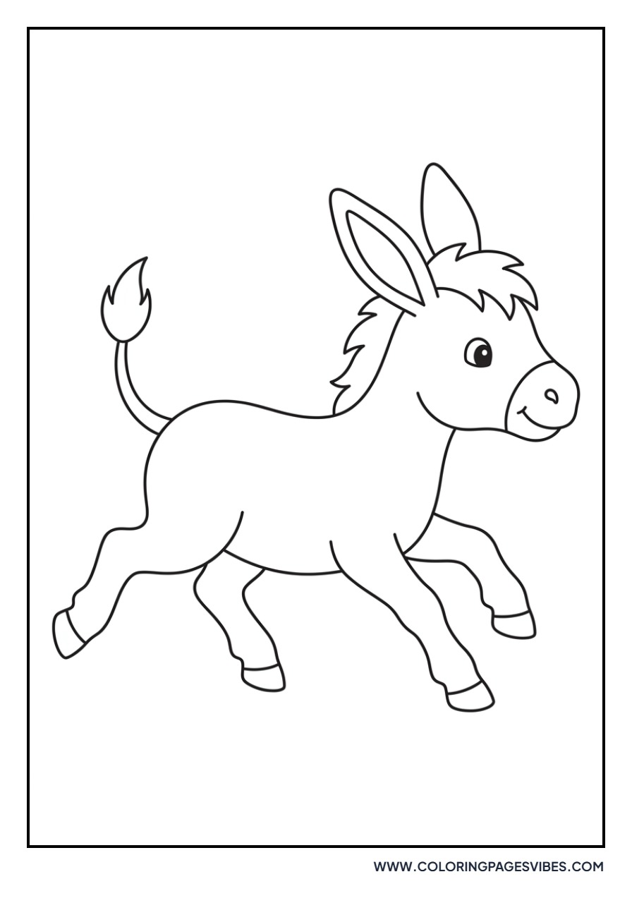 Running Baby Donkey
