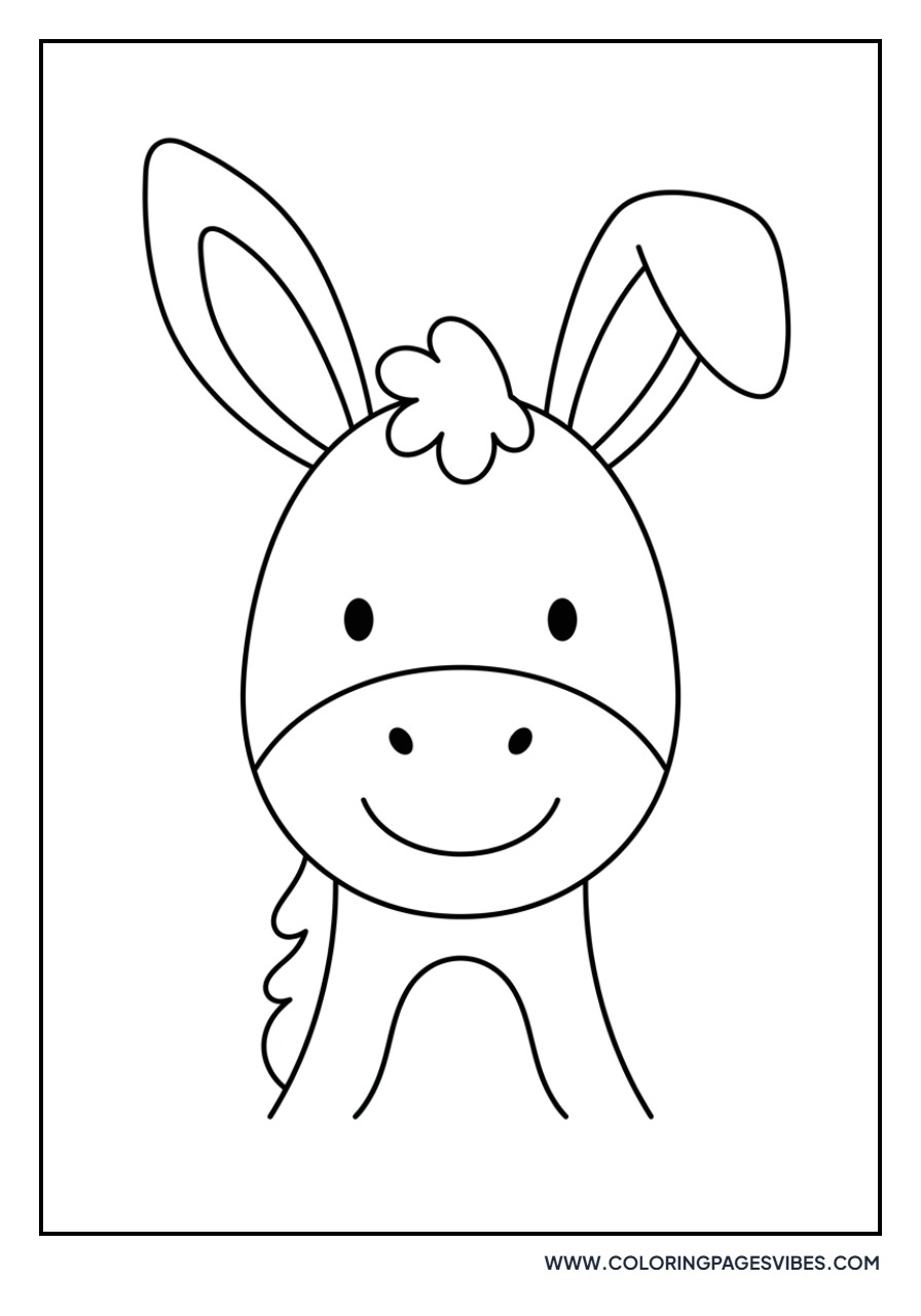 Smiling Donkey Head