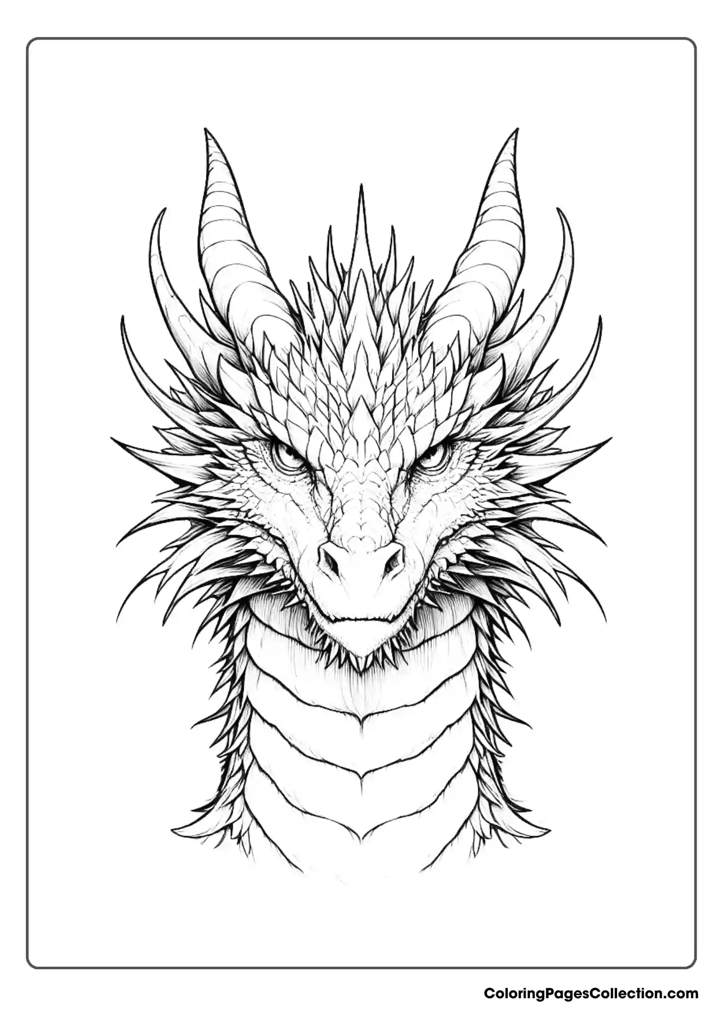 dragon coloring page