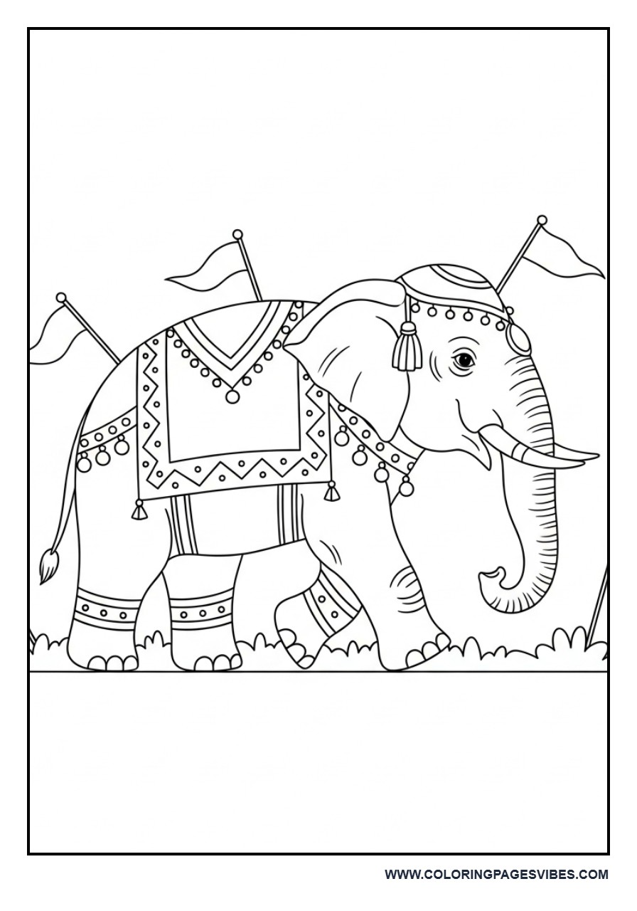 Elephant in Indian Parade