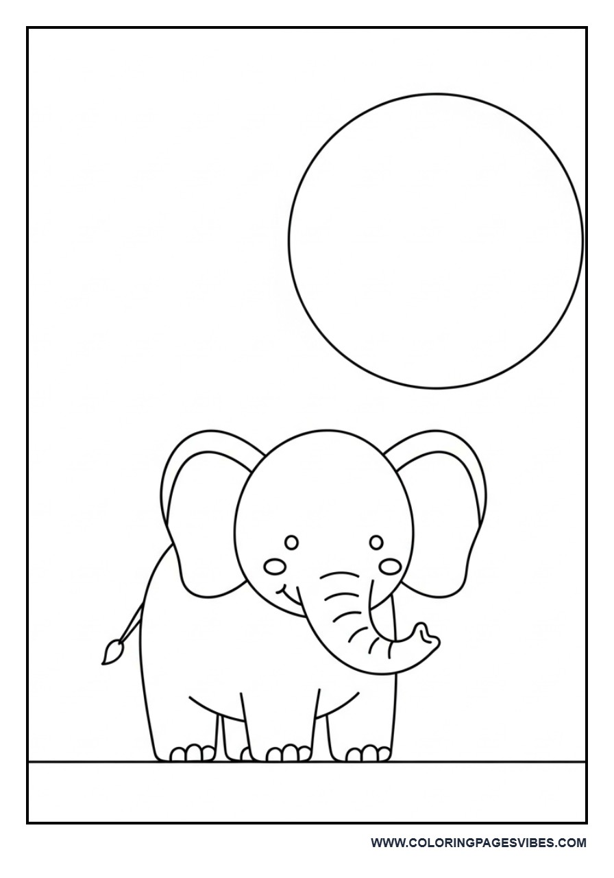 Elephant Under a Big Sun