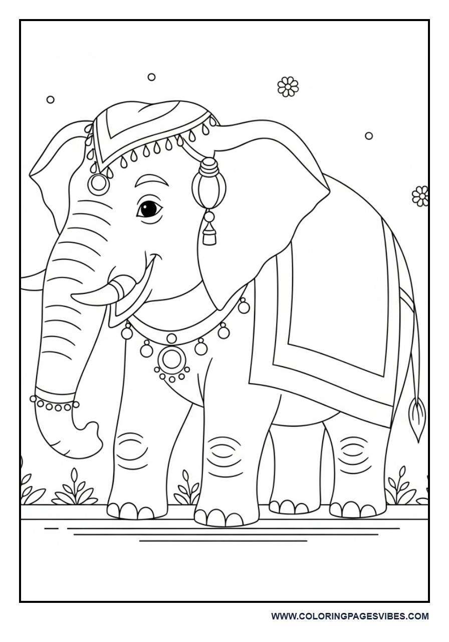 Wedding Elephant (Indian Style)