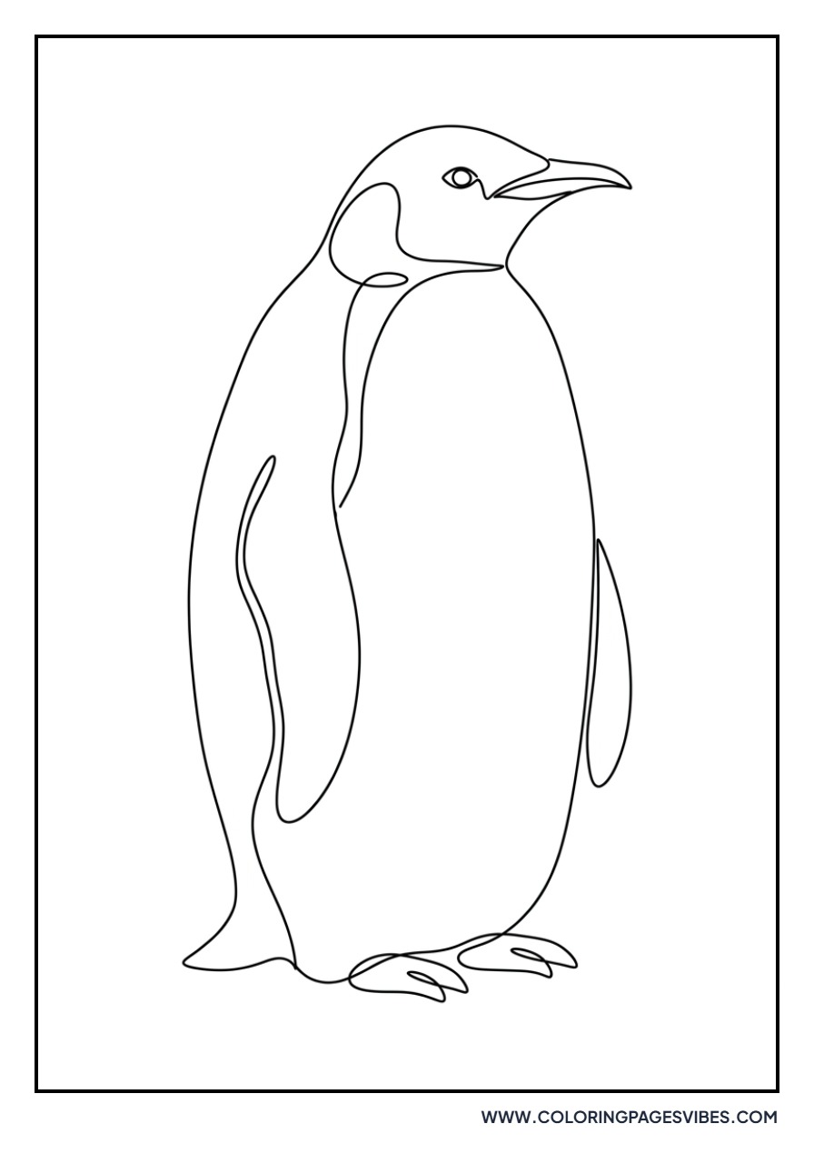 Abstract Line Penguin