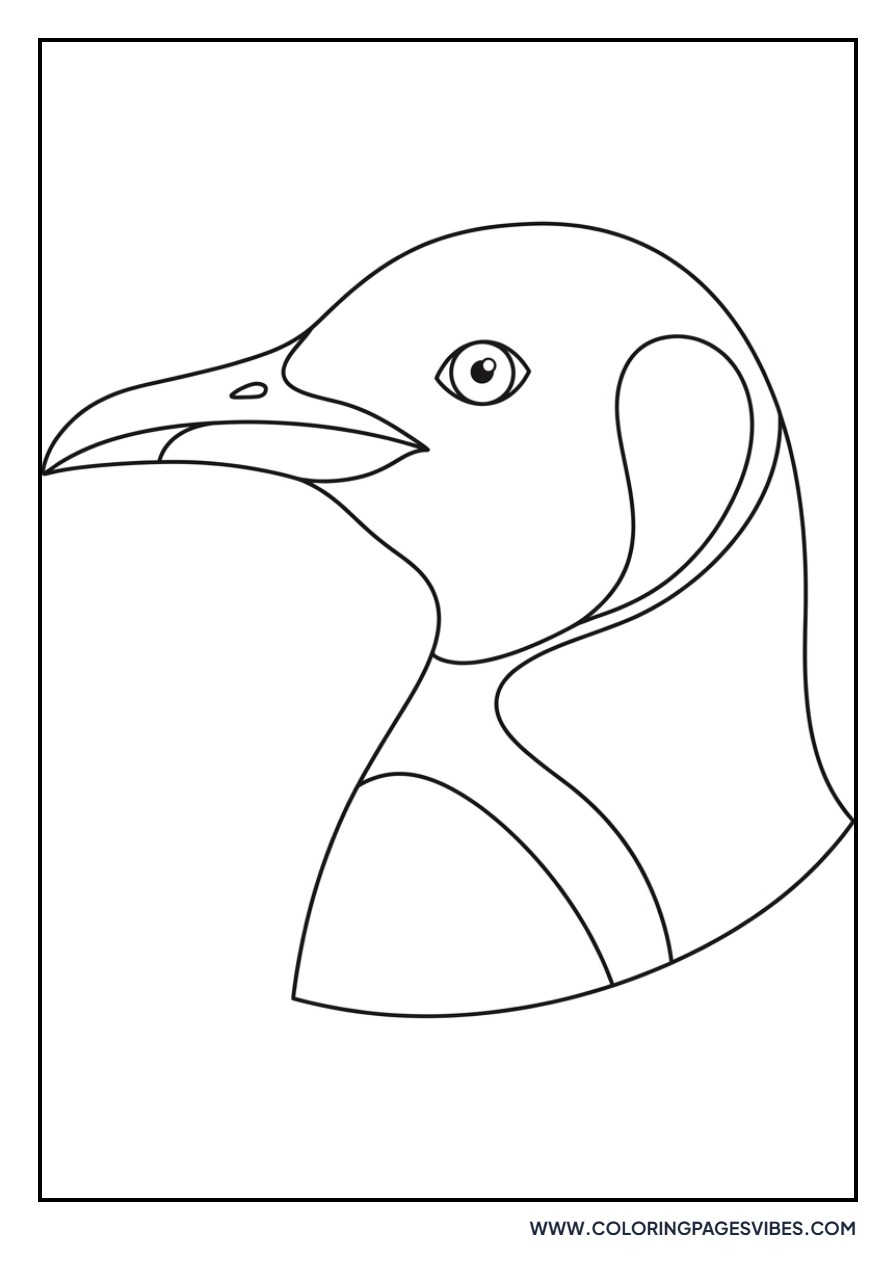 Detailed Penguin Head Profile