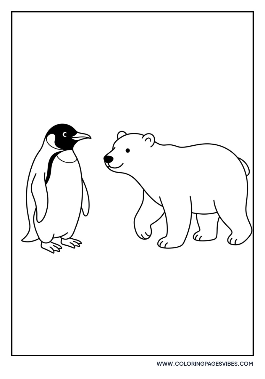 Penguin and Polar Bear (Fantasy)